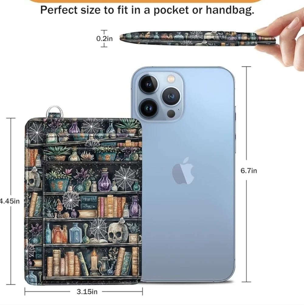 Mystical Bookcase Tablet Case with Card Slots